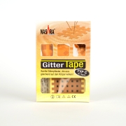 Nasara Gittertape / Cross Tape 5 x 6 (4 mm) Pflaster Grösse 4.5  x 5.2 cm